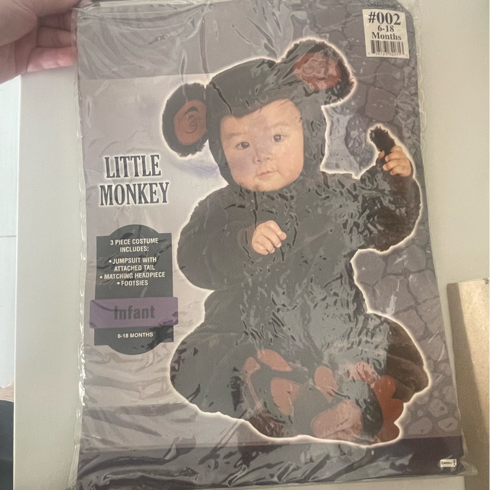 Little Monkey Costume - Black